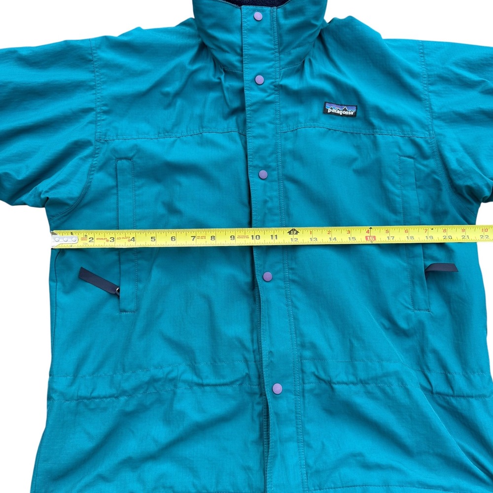 Vintage Patagonia Men's‎ Glade Runner Jacket Style 83122 Teal Blue Hooded Size S - Picture 6 of 14